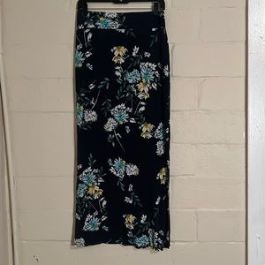 Womens Floral Printed Maxi Skirt